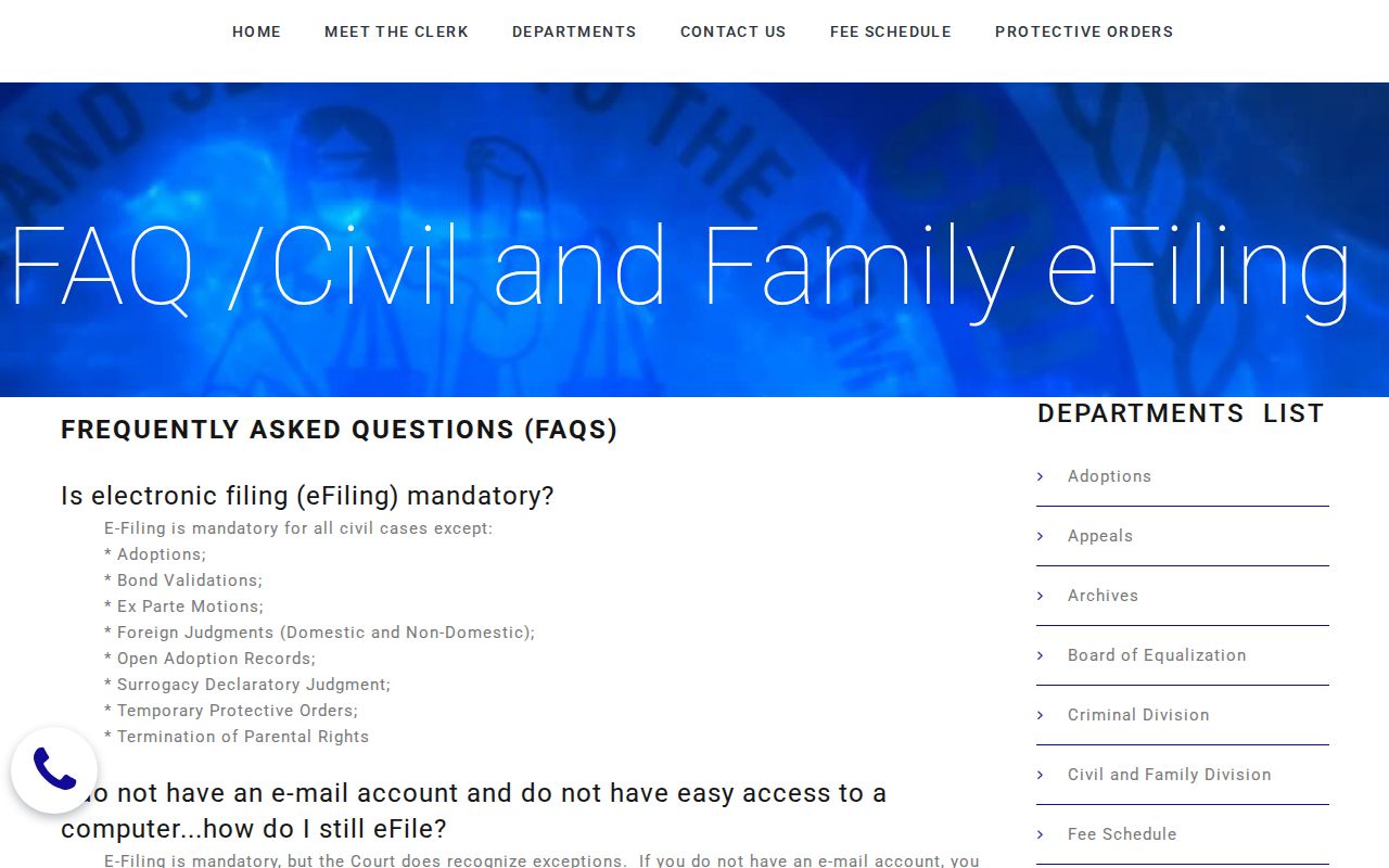 DeKalb County court records eFile FAQ and PAT access details