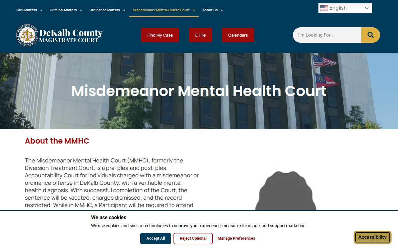 DeKalb County criminal court docket Magistrate mental health court program