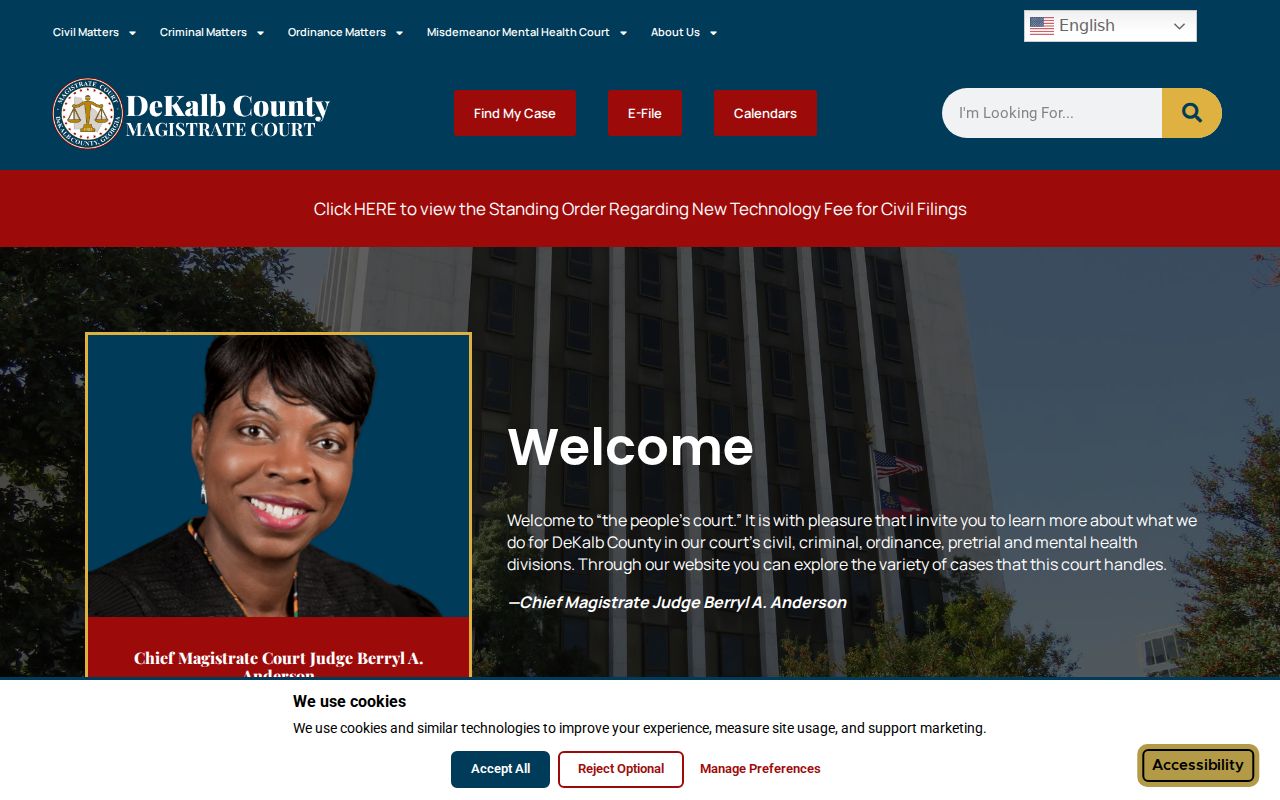 DeKalb County court docket Magistrate Court search and calendar services